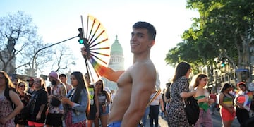 (Foto:Clarín/Rolando Andrade Stracuzzi) Marcha del orgullo