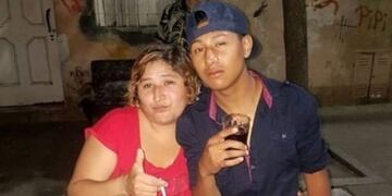 Luis Chocobar y su madre