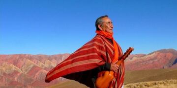 Jaime Torres, en El Hornocal, Jujuy