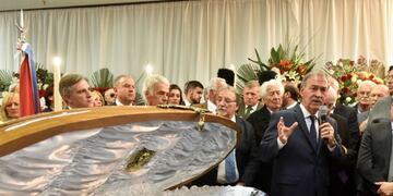 Despedida de los restos de Eduardo Angeloz\u002E