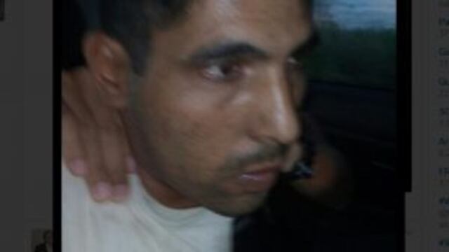 El rostro del violador detenido.