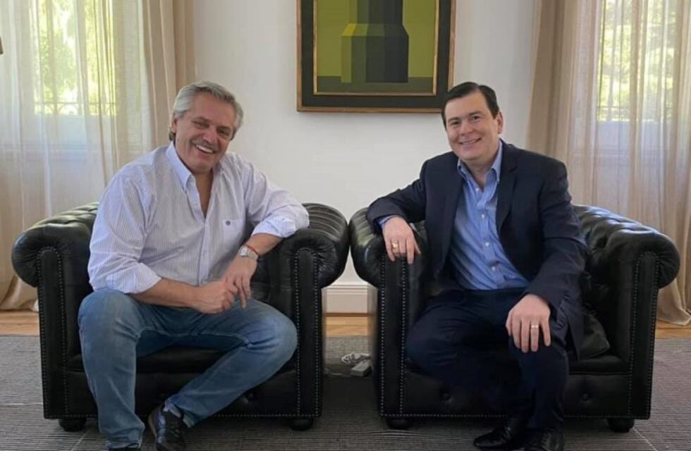 Encuentro entre Gerardo Zamora y Alberto Fernández en Olivos