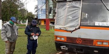 En el último procedimiento, el colectivo con contaba con la Verificación Técnica Vehícular\u002E