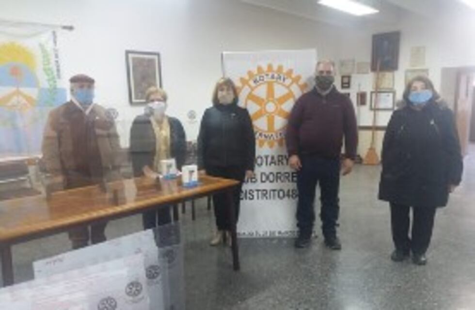 El Rotary Club realizó una donación para prevenir el coronavirus