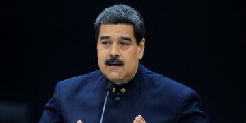 Venezuela's President Nicolas Maduro speaks during a meeting with the ministers responsible for the economic sector at Miraflores Palace in Caracas, Venezuela March 22, 2018\u002E REUTERS/Marco Bello