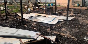 Así quedaron las casas que se incendiario en La Plata\u002E