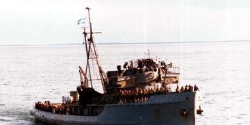 El 5 de mayo de 1982 encuentran al ARA Sobral