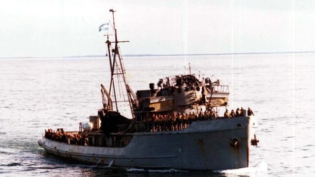 El 5 de mayo de 1982 encuentran al ARA Sobral