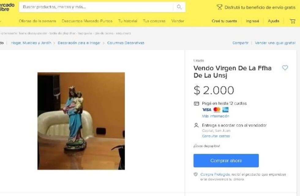 Alumnos quitaron la Virgen de una facultad y ¿ahora la venden?