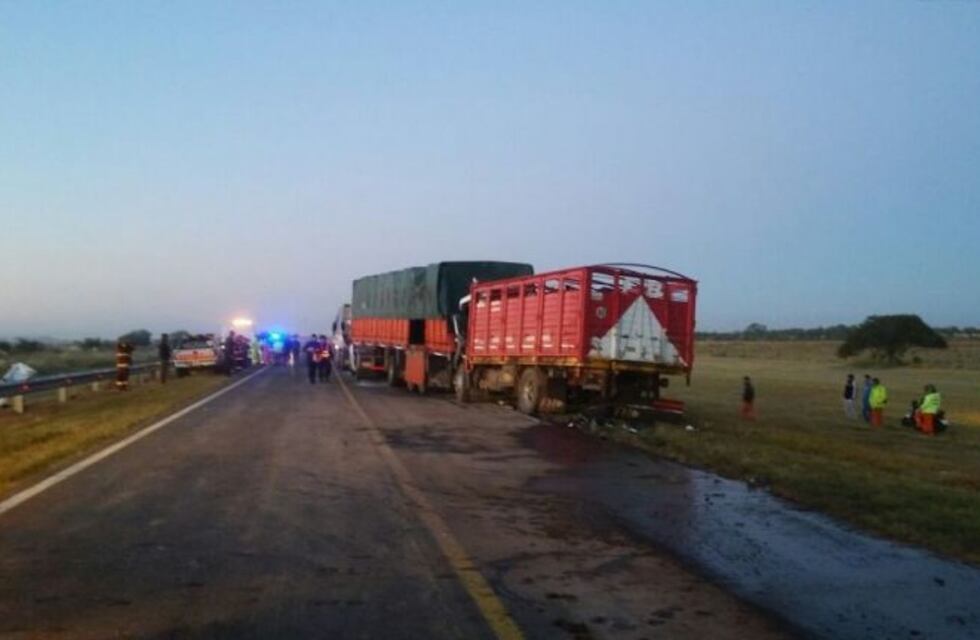 Un choque múltiple de camiones generó una gran congestión sobre la Ruta Nacional 34
