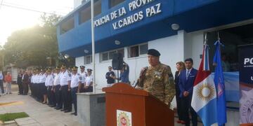 Acto policial en Punilla