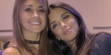 Antonela Roccuzzo junto a Daniela Semaan\u002E (Instagram)