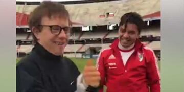 Rafa, del Empate FC, conociu00f3 a Marcelo Gallardo.