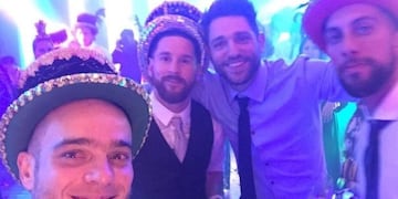 Messi en plena fiesta