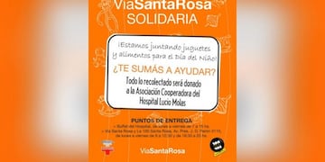 Campaña solidaria (Vía Santa Rosa)