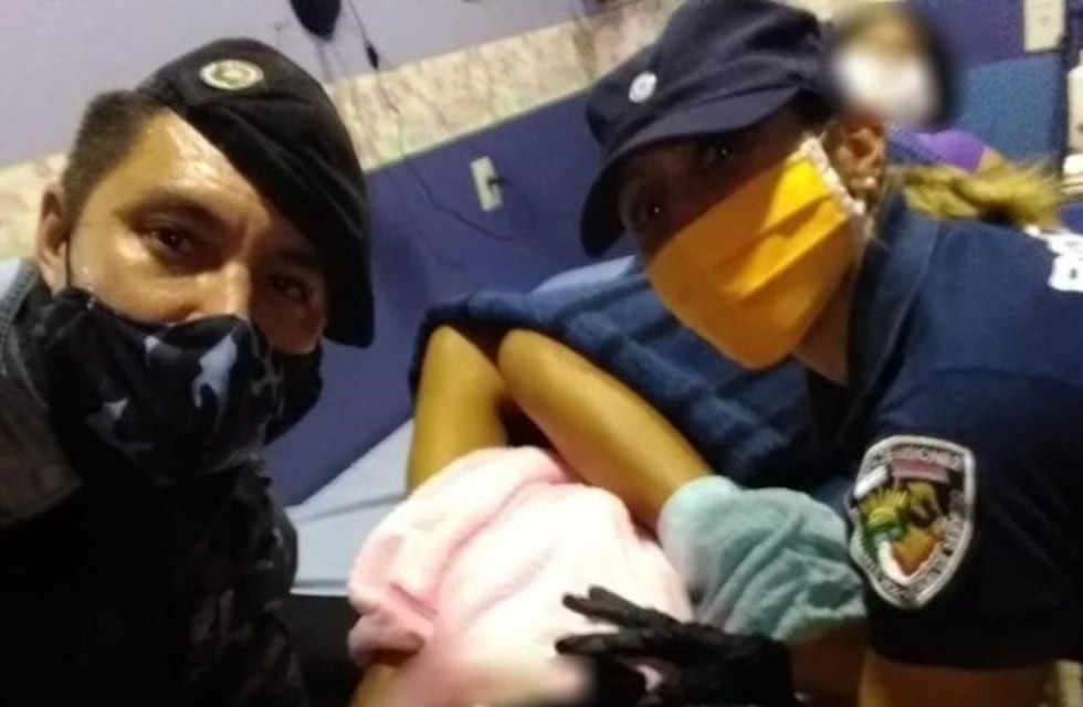 Una mujer dio a luz en un control vehicular en San Vicente