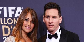 Antonella Roccuzzo y Lionel Messi\u002E