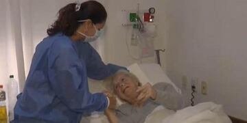 Rita venció al coronavirus con 83 años\u002E