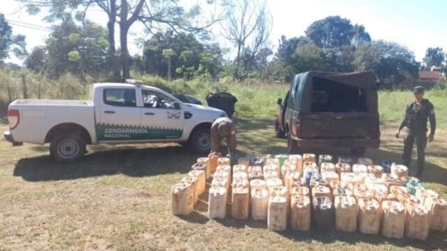 Colonia Mado: incautan transporte de combustible ilegal.