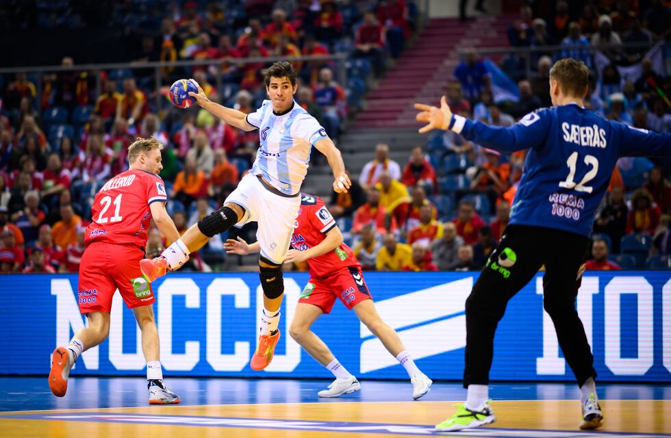 Los Gladiadores perdieron ante Noruega en el Mundial de handball y se juegan la clasificación ante Macedonia del Norte