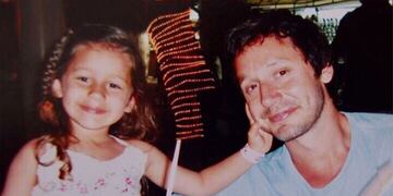 Vicuña y Blanca, su pequeña hija que falleció en 2012.