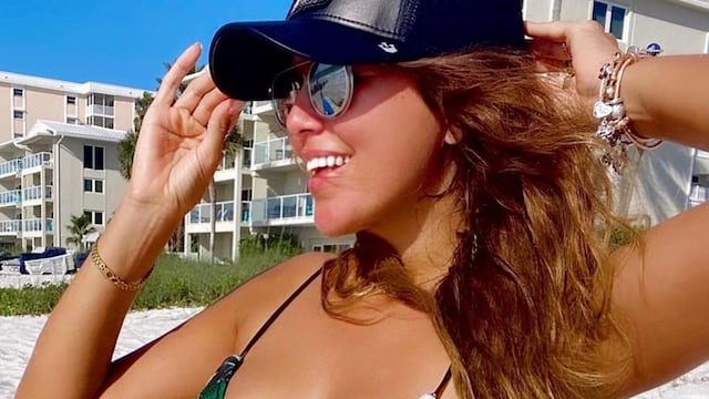 La cordobesa vive en Miami y disfruta de los días de playa.