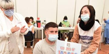 Aplicaron la vacuna 100.000 en Rafaela