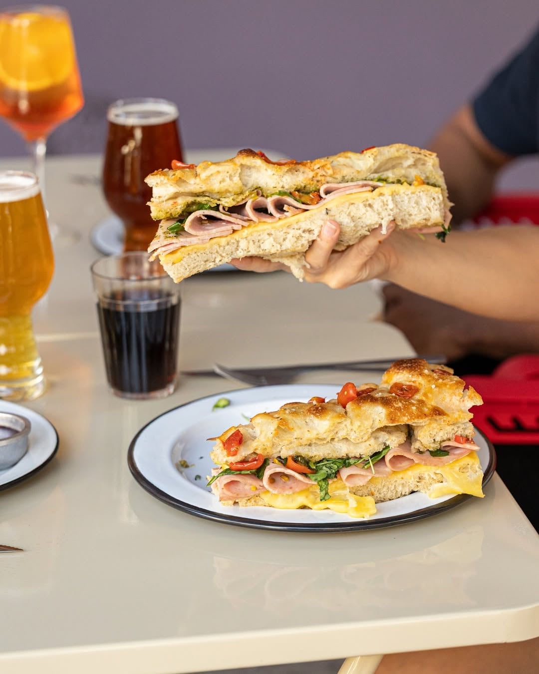 Panini de focaccia, un clásico de Fiorentina