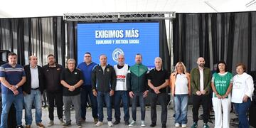 Acto por el día del trabajador organizado por la CGT Rafaela