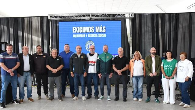 Acto por el día del trabajador organizado por la CGT Rafaela