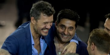 Marcelo Tinelli y Daniel Angelici.