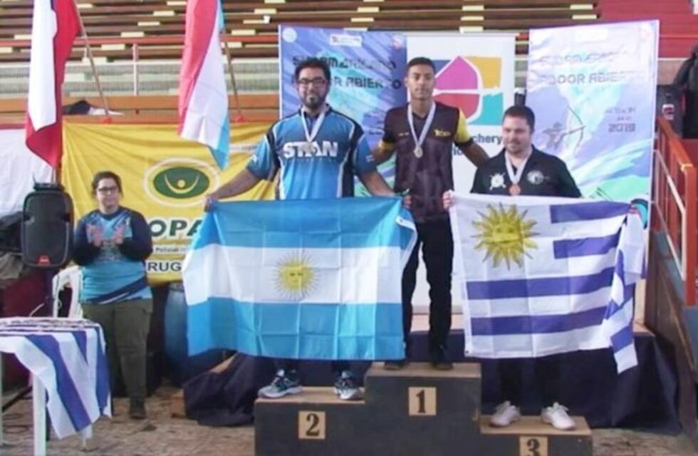 Un arquero pampeano logró la medalla de plata en el Sudamericano en Uruguay