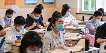 Coronavirus: así es el regreso a clases en China\u002E (AFP)