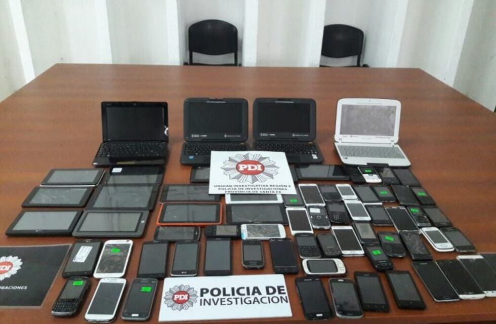 Atrapan a un evadido y le encuentran gran cantidad de artículos electrónicos