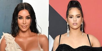 Kim Kardashian y Rosalía usaron el mismo look\u002E