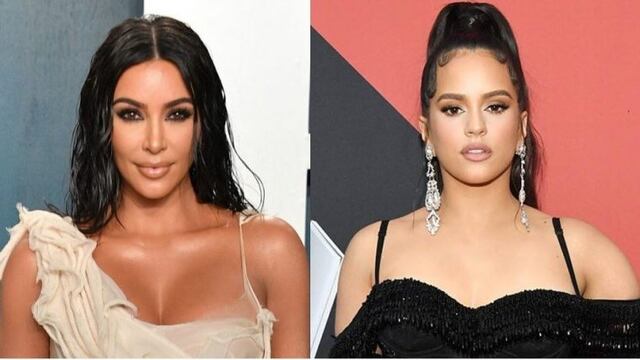Kim Kardashian y Rosalía usaron el mismo look\u002E