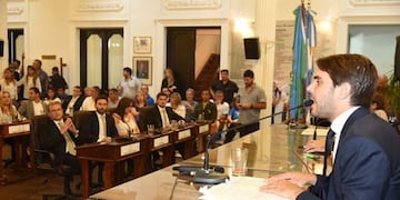 El intendente dejó formalmente inaugurado el 109º periodo ordinario\u002E (El Norte)