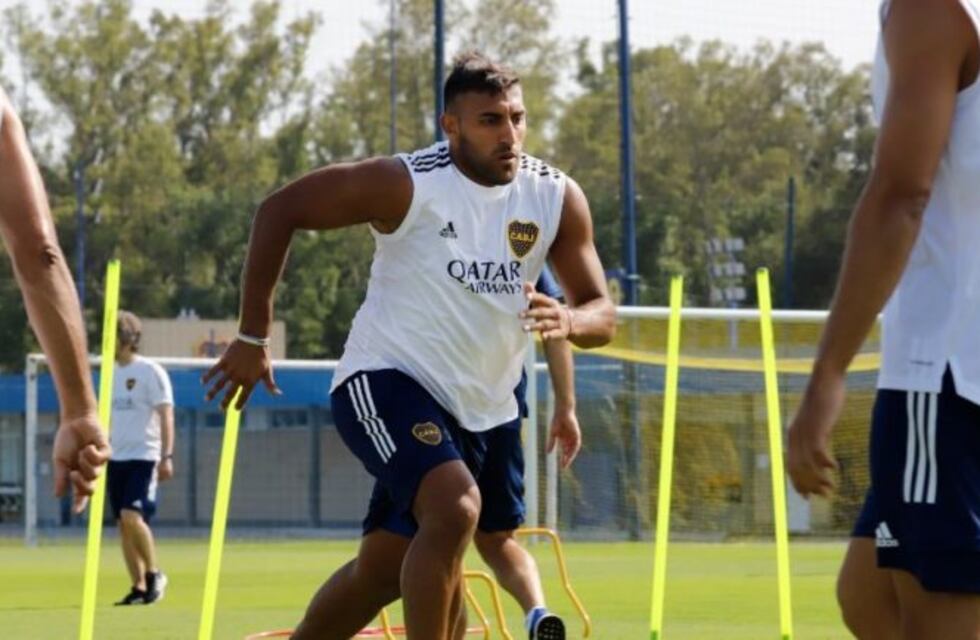 Boca: Ramón 'Wanchope' Ábila sufrió un esguince de tobillo y se retiró del entrenamiento