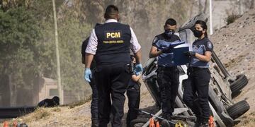 Accidente vial en el Acceso Este, Mendoza\u002E