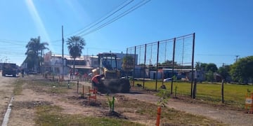 La veredas de la Avenida Elías de Canepa quedaron despejados y parquizadas