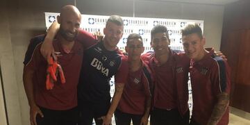 Bien recibido\u002E Herrera se reencontró con sus compañeros tras la experiencia con la Selección\u002E