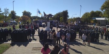 Homenaje a ex combatientes de Malvinas en Villa Mercedes\u002E Foto: El Diario de la República\u002E