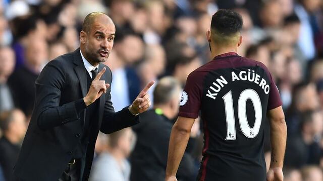 "No podremos reemplazar a Agüero", dijo Guardiola entre lágrimas AFP PHOTO / Glyn KIRK