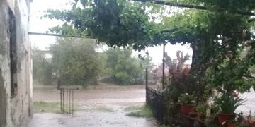 Diluvio en Monte Comán