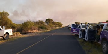 El incendio forestal se desató el jueves\u002E