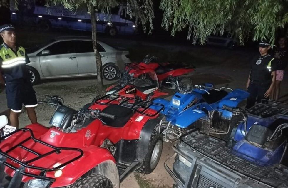 Verano Seguro: secuestran ocho cuatriciclos en El Mollar y Tafí del Valle