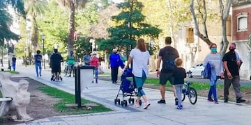 Picnic en Rosario pese a las restricciones de la cuarentena (ABC Filmaciones)