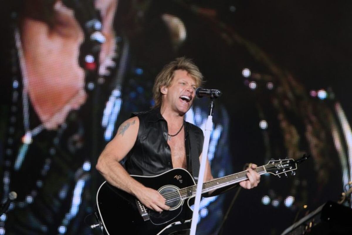 Jon Bon Jovi performs during the \