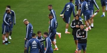 La Selección Argentina entrenó por última vez en Brasil de cara al partido con Chile\u002E (Juano Tesone)