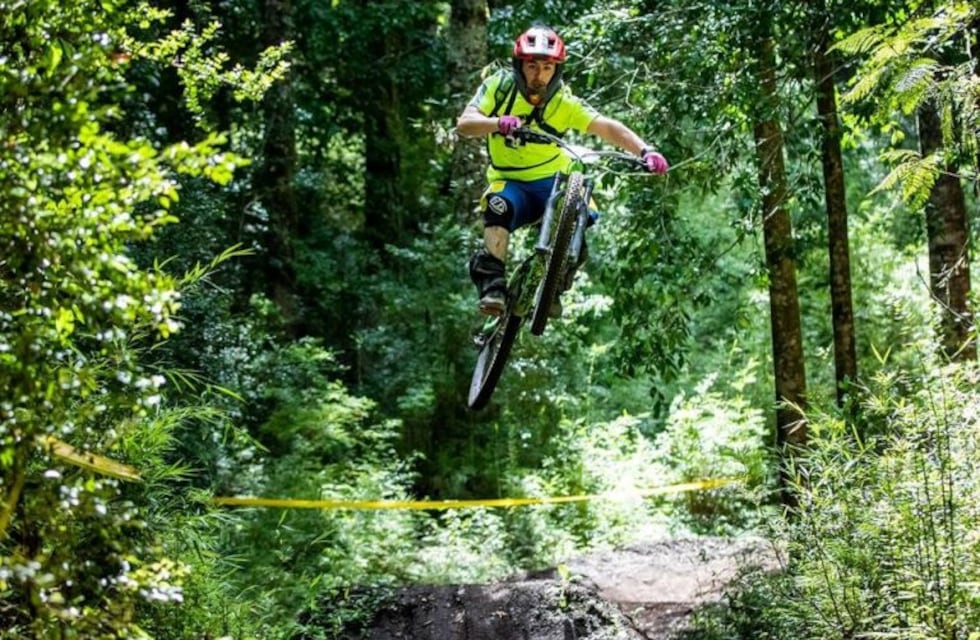 El rider fueguino Hugo Rodríguez, logró subirse al podio en Chile